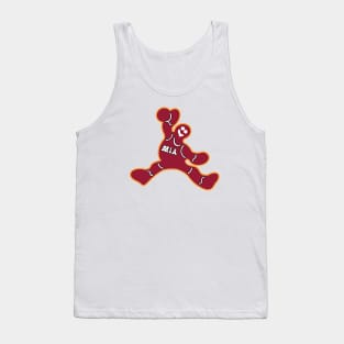 Jumping Miami Heat Gingerbread Man Tank Top